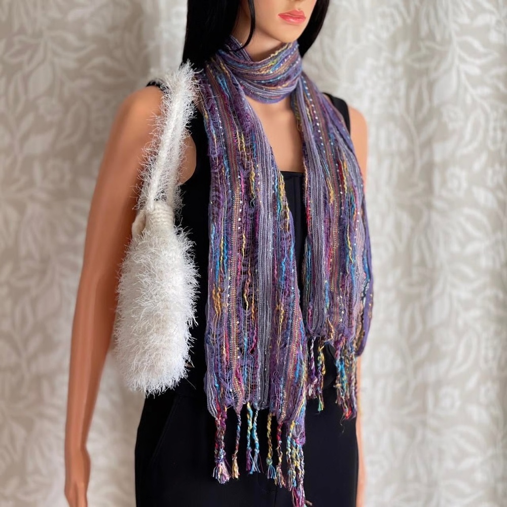 Vintage Y2K Multicolor Women's Scarf
